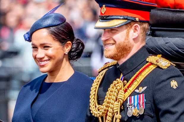 Harry meghan trooping the colour