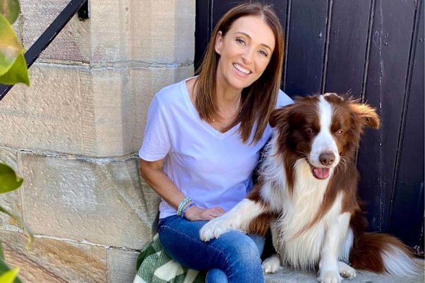Dr. Katrina with her dog Chilli.