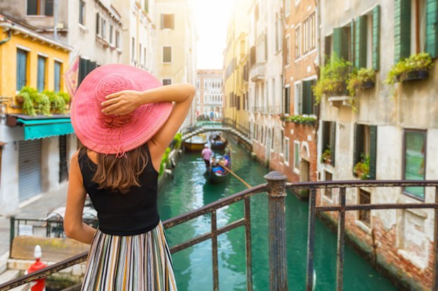 Woman  sightseeing in Venice