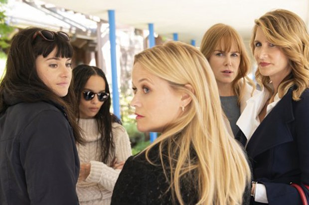 Nicole Kidman, Reese Witherspoon, Shailene Woodley, Zoe Kravitz, Laura Dern in Bog Little Lies