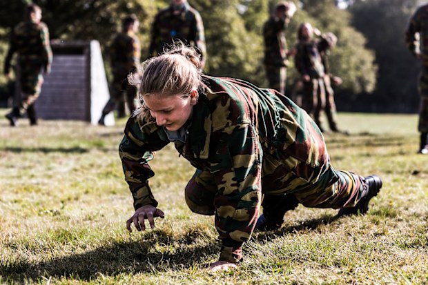 Princess Elisabeth undertakes military training