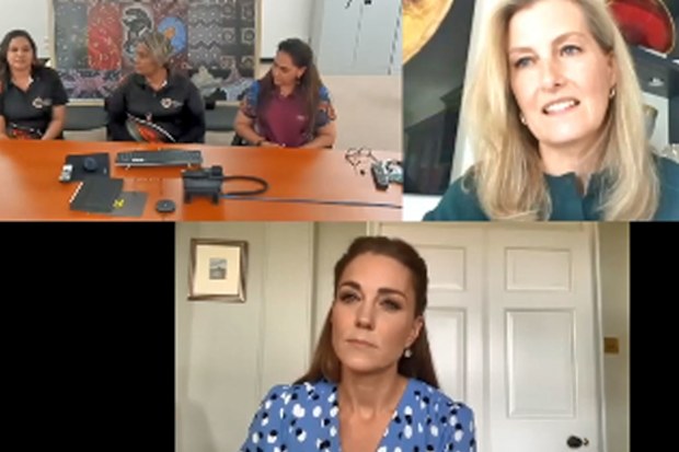 The Duchess of Cambridge and The Countess of Wessex dialled into a call with nurses in Queensland, Australia who provide culturally appropriate services to local Aboriginal and Torres Strait Islander people