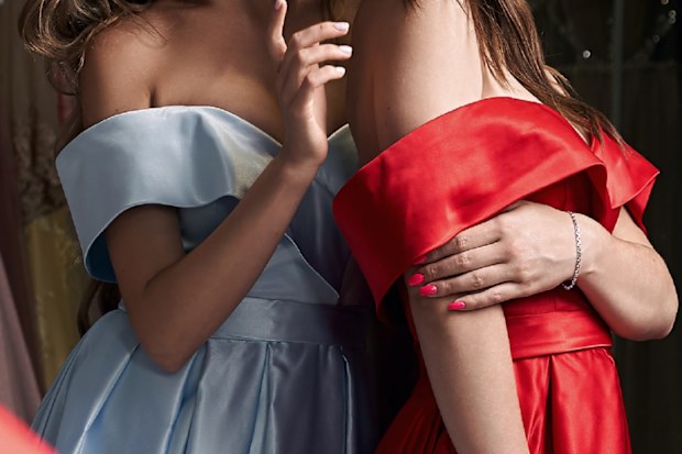 Wedding bridesmaid dress fitting