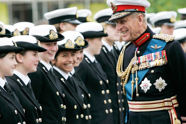 Prince Philip on a walkabout.