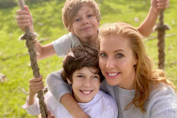 Catriona Rowntree and her sons