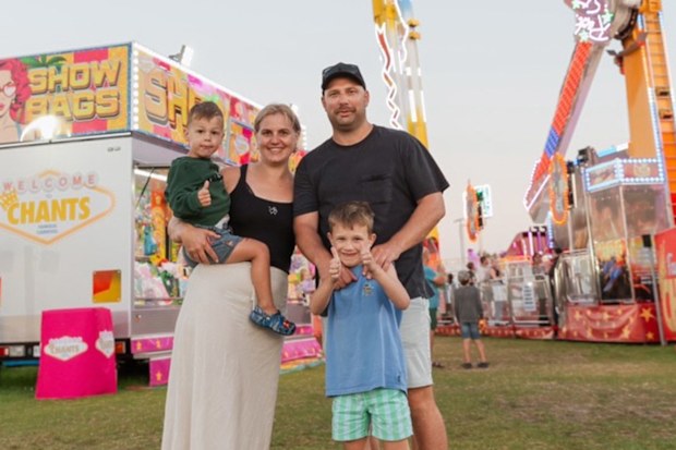 Patrick, Kimberley, Shane and Harry Zahra during a recent family outing.