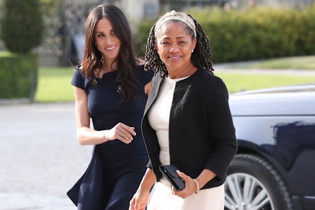 Meghan Markle with mum Doria Ragland before wedding