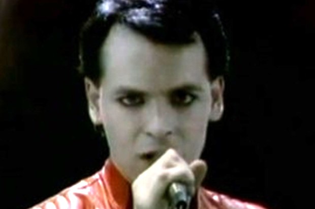 Gary Numan from the music video of his hit song Cars.