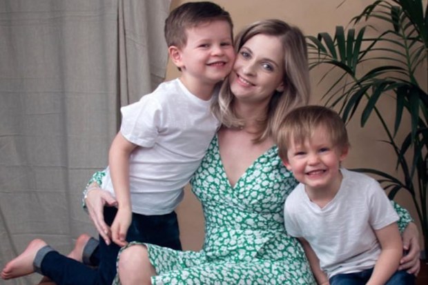 Rachel with her children
