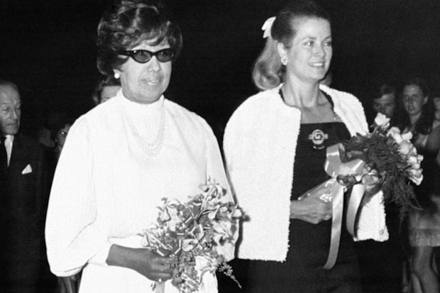Josephine Baker and Grace Kelly in 1969.