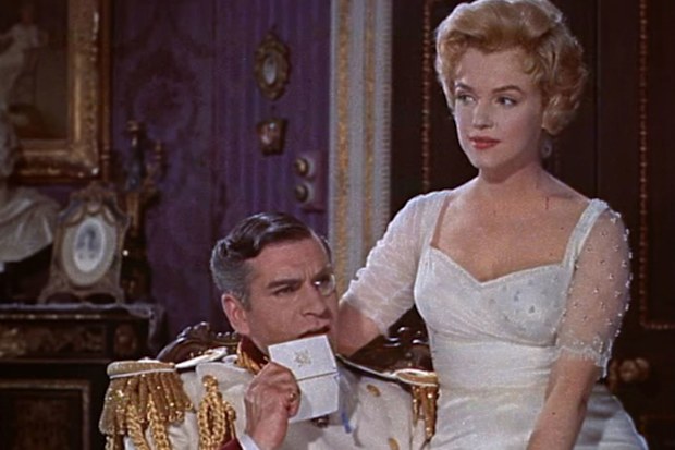 Marilyn Monroe and Laurence Olivier in The Prince and the Showgirl.