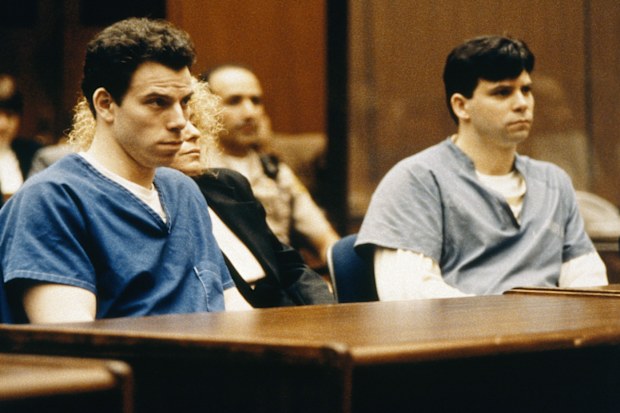 Lyle and Erik Menendez during their trial in Los Angeles, 1994