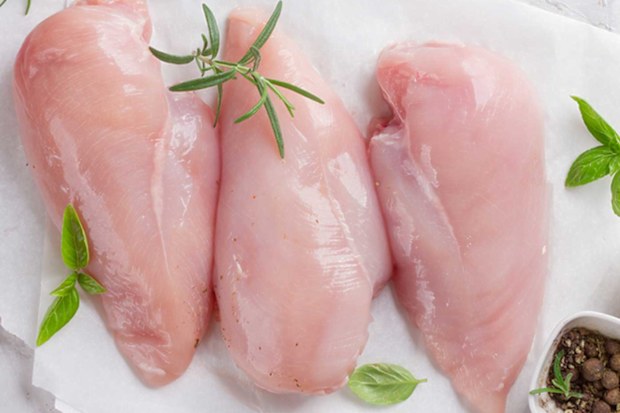 Raw chicken on the menu