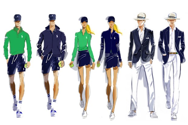 Ralph Lauren designs for Australian Open uniforms