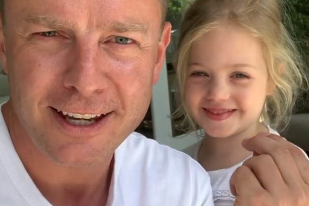 Ben Fordham with his eldest daughter Pearl