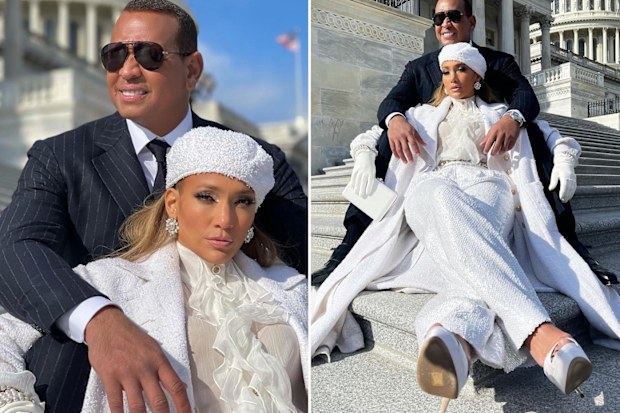 Jennifer Lopez at Joe Biden's inauguration