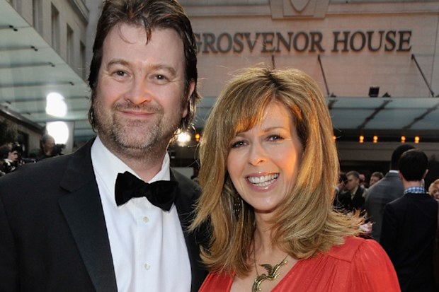 Kate Garraway and husband  Derek Draper arrives at the Galaxy British Book Awards at Grosvenor House on April 3, 2009 in London.