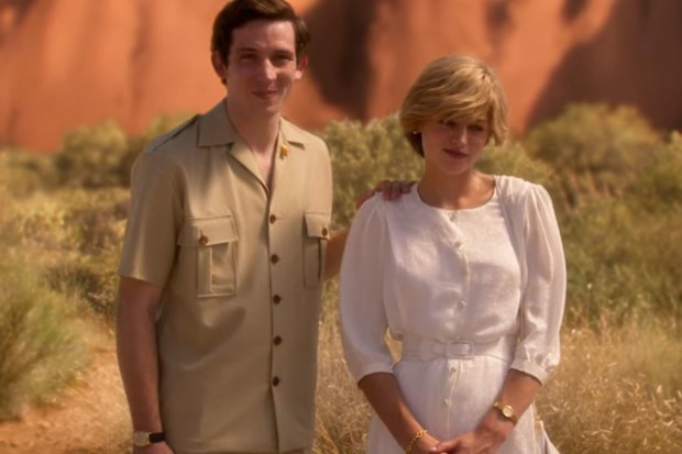 Diana and Charles at Uluru in The Crown