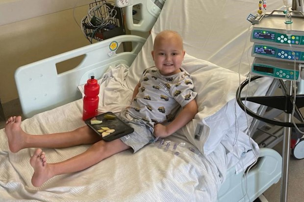 Ollie Arya was diagnosed with leukaemia after his mum noticed a splinter in his toe.