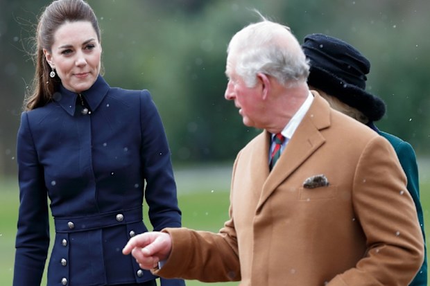 Catherine, Duchess of Cambridge and Prince Charles, Prince of Wales visit the Defence Medical Rehabilitation Centre Stanford Hall on February 11, 2020.