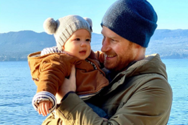 Prince Harry with his son Archie