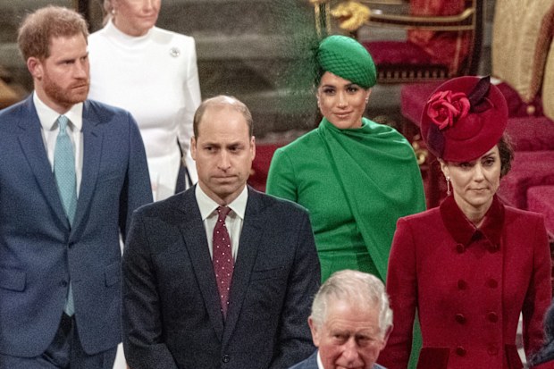 The 'Fab Four' reunite for the final time on Commonwealth Day as Harry and Meghan step down as senior 