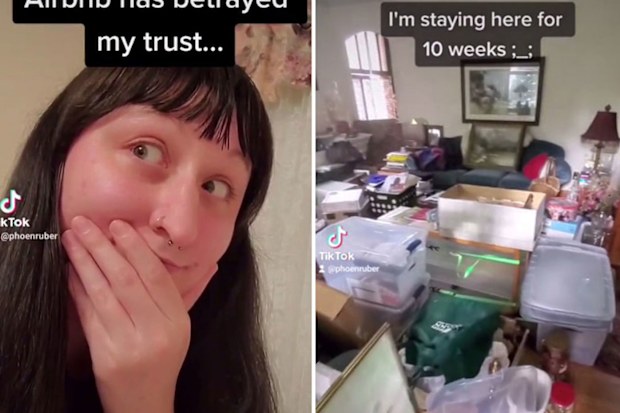 Woman horrified after 'five-star' AirBnB is covered in rubbish and looks like a 'hoarder's paradise'
