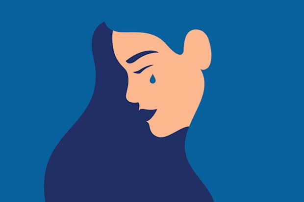 Woman crying