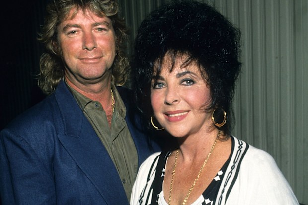Elizabeth Taylor with Larry Fortensky