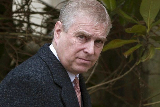Prince Andrew walking
