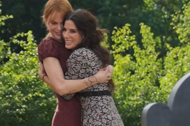 Nicole Kidman and Sandra Bullock on their first day on set of Practical Magic 2