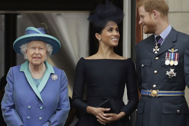 The Queen, Meghan Markle and Prince Harry
