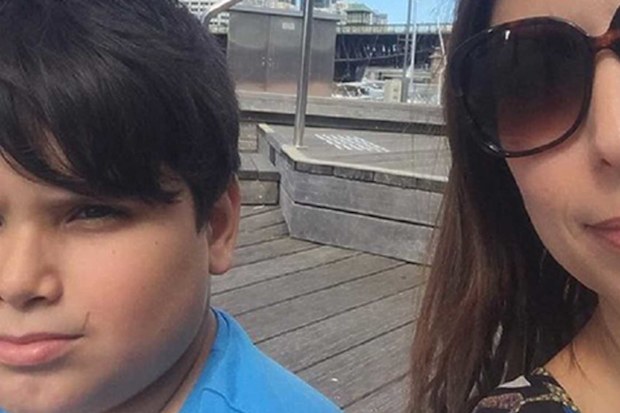 Jo Abi and her son Giovanni