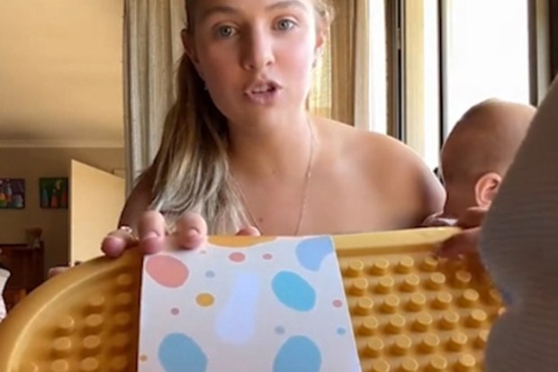 Mum shares $15 designer dupe box for Duplo storage from Coles