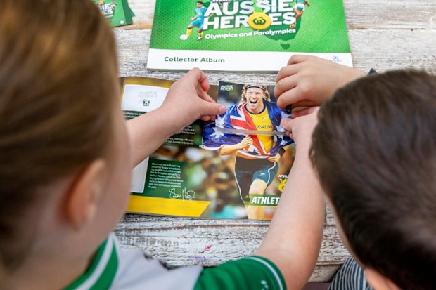 Woolworths launches their new Aussie Heroes Olympic and Paralympic sticker book collectables.