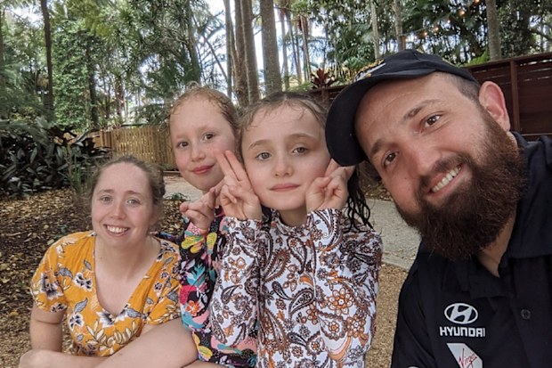 Rebbecca and Ben family family together