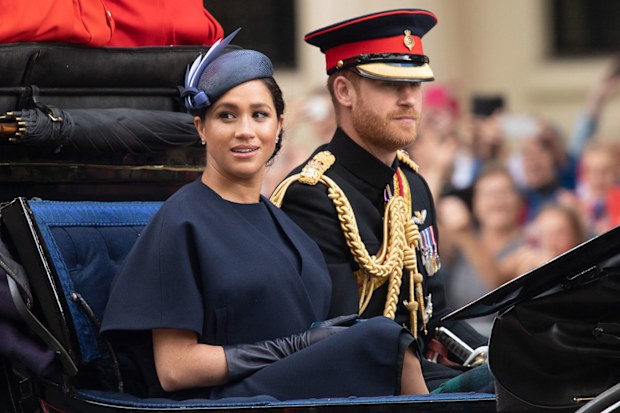 Harry and Meghan trooping the colour 2019