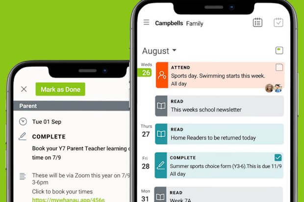 The myWhanau app.
