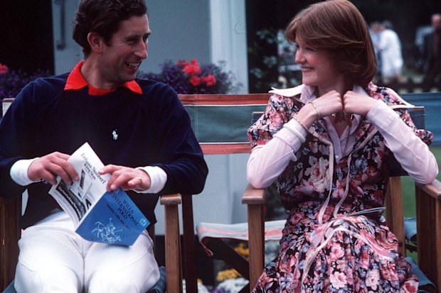 Prince Charles and Lady Sarah Spencer in 1977.