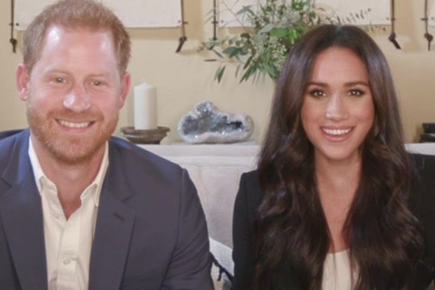 Prince Harry and Meghan Markle during the Time100 Talks