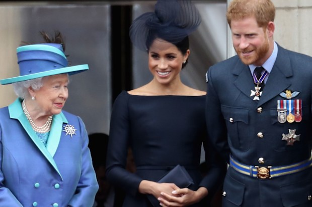 Meghan Markle, Queen, Prince Harry  