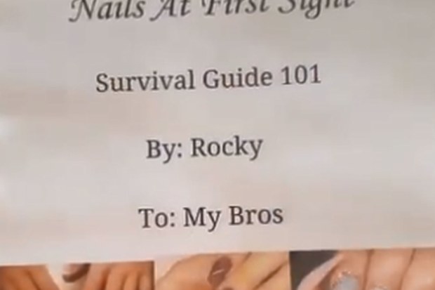 Based solely on women’s nail styles, he has released a survival guide named ‘Nails at first sight’