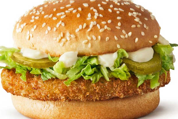 The new McDonald's McVeggie burger