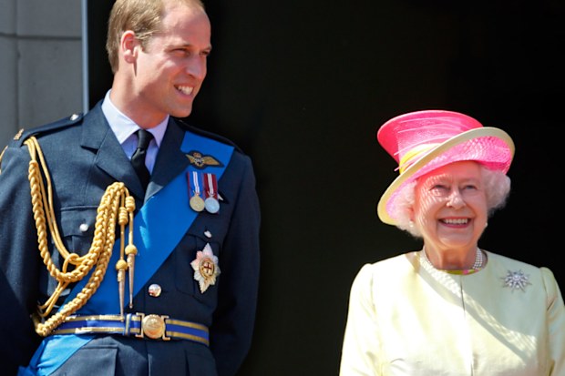 Prince William and Queen Elizabeth in 2015.