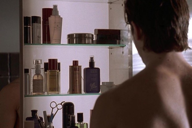 Patrick Bateman's grooming routine in American Psycho