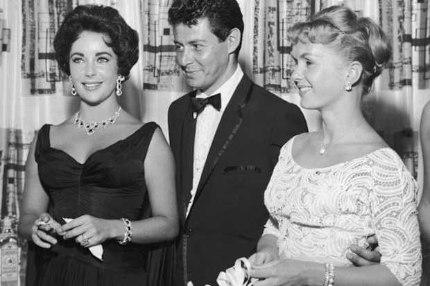 Elizabeth Taylor, Eddie Fisher and Debbie Reynolds