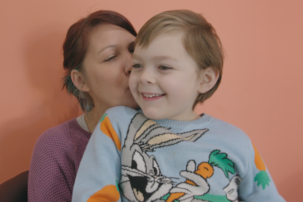 Renee with her son Theodore, who received multiple vital diagnoses through the Variety Flying Start program.