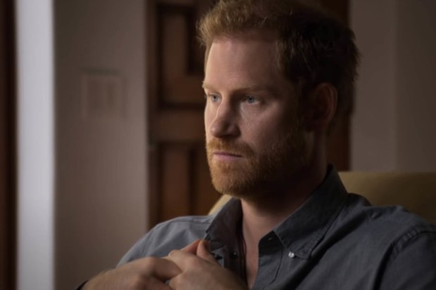 Prince Harry in a still from the trailer for The Me You Can't See