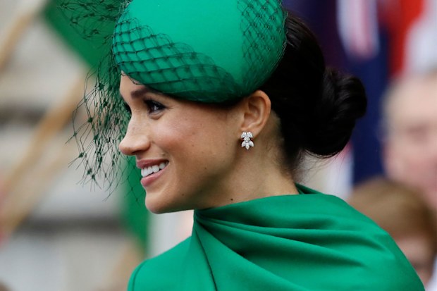 Meghan, the Duchess of Sussex leaves after attending the annual Commonwealth Day service at Westminster Abbey in London. (Photo: March 2020)