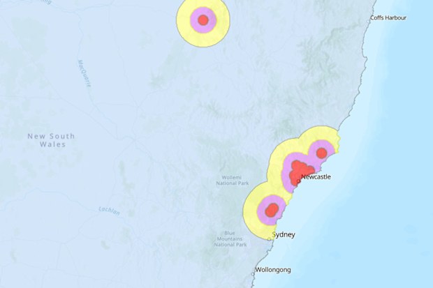A new emergency zone has been set up around the property in Narrabri, in the north of NSW.